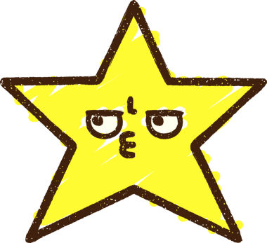 Bir insan tarafından çizilen Sinirli Yıldız Tebeşiri