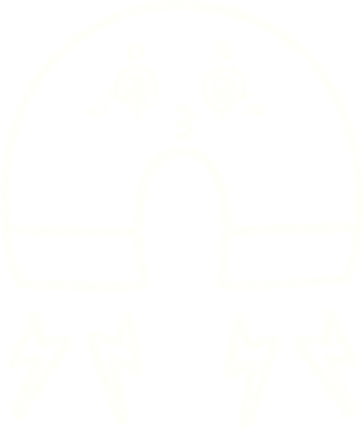 Bir insan tarafından çizilen mıknatıs tebeşiri