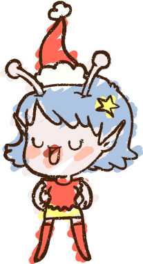 Bir insan tarafından çizilen Noel Uzaylı Tebeşiri