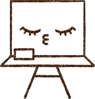 Bir insan tarafından çizilmiş karatahta kömürü