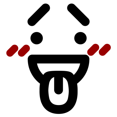 bir insan tarafından çizilmiş utangaç yüz simgesi