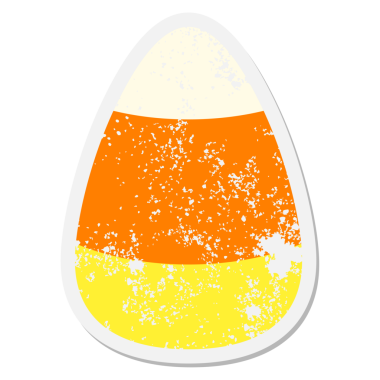 Bir insan tarafından çizilmiş mısır grunge etiketi.