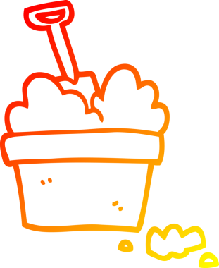 Bir insan tarafından çizilmiş bir karikatür çizgi çizimi.