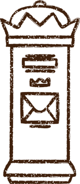 Bir insan tarafından çizilen Posta Kutusu Kömürü Çizimi