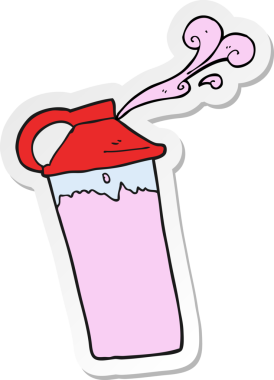 Bir insan tarafından çizilmiş protein karışımının çıkartması.