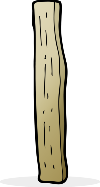 Bir insan tarafından çizilmiş ahşap bir karikatür.