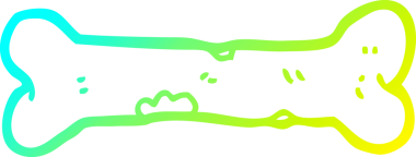 Bir insan tarafından çizilmiş bir karikatürün soğuk gradyan çizgisi.