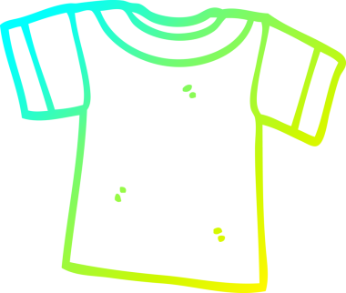 Bir insan tarafından çizilmiş karikatür tişörtü.