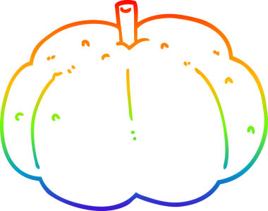 gökkuşağı gradyan çizgi çizimi bir insan tarafından çizilmiş bir balkabağı