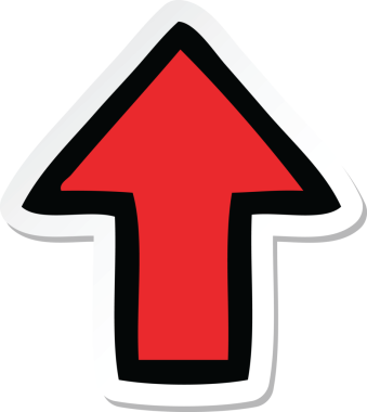 Bir insan tarafından çizilmiş sevimli bir çizgi filmin çıkartması.