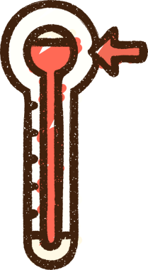 Bir insan tarafından çizilen Sıcak Sıcaklık Tebeşiri