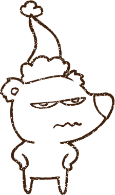 Bir insan tarafından çizilen Kutup Ayısı Kömürü