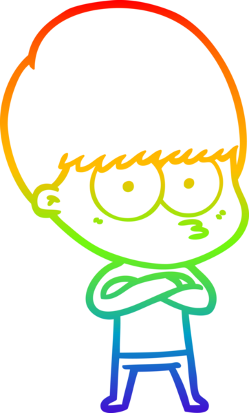 gökkuşağı gradyan çizgisi bir insan tarafından çizilmiş sinirli bir çizgi çocuk çizimi