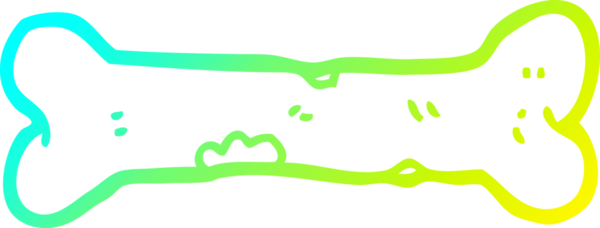 Bir insan tarafından çizilmiş bir karikatürün soğuk gradyan çizgisi.