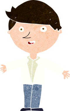 Bir insan tarafından çizilmiş el çizimi karikatür