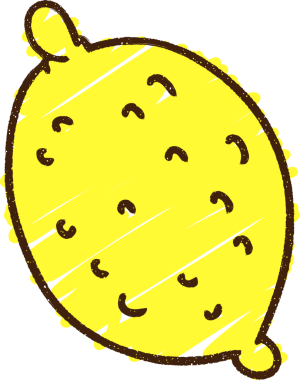 Bir insan tarafından çizilen limon tebeşiri