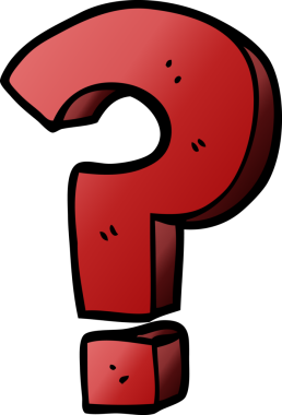 bir insan tarafından çizilmiş karalama soru işareti