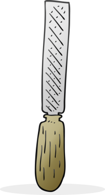 Bir insan tarafından çizilmiş serbest çizim metal dosyası