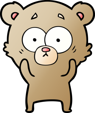 Bir insan tarafından çizilmiş bir çizgi film karakteri.