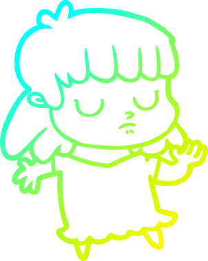 Bir insan tarafından çizilmiş ilgisiz bir karikatür çizimi.