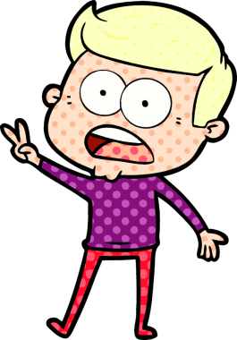 Bir insan tarafından çizilmiş bir karikatür.