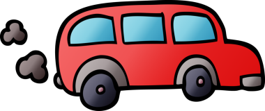 Bir insan tarafından çizilmiş bir otobüsün çocuk çizimi