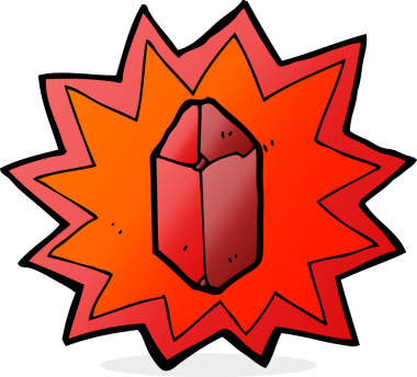 Bir insan tarafından çizilmiş yakut çizgi film.