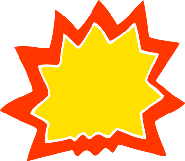 Bir insan tarafından çizilmiş bir patlama karalaması.