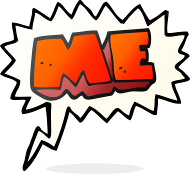 Bir insan tarafından çizilmiş serbest konuşma balonu karikatürü ME sembolü