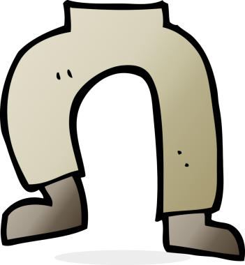 bir insan tarafından çizilmiş karikatür bacakları