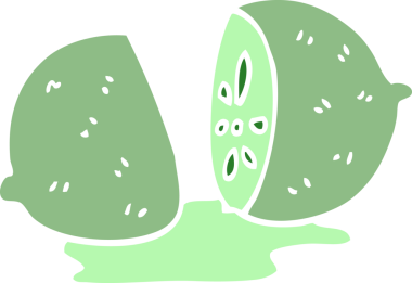 Bir insan tarafından çizilmiş karalama narenciye meyvesi.