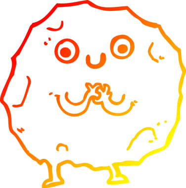 Bir insan tarafından çizilmiş bir çizgi rockçının sıcak çizgi çizimi