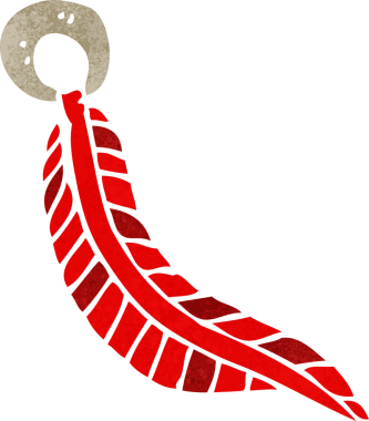 bir insan tarafından çizilmiş karikatür tüyü anahtarlığı