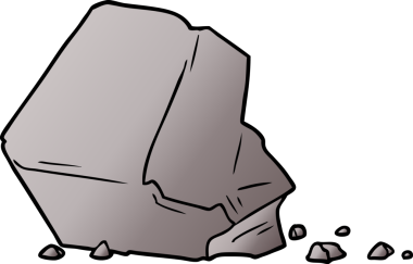 bir insan tarafından çizilmiş büyük kaya karikatürü