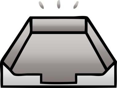 Bir insan tarafından çizilmiş bir kutunun gölgelenmiş karikatürü