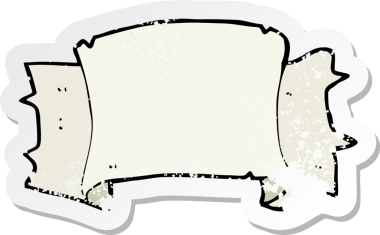 Bir insan tarafından çizilmiş bir karikatür müsrif parşömen afişinin geriletilmiş yapıştırması.