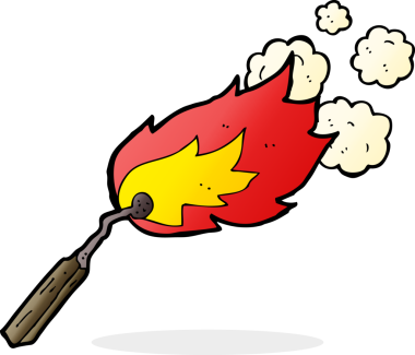 Bir insan tarafından çizilmiş karikatür yakma kibriti