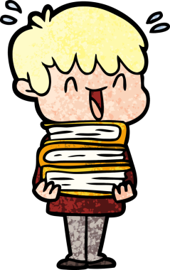 Bir insan tarafından çizilmiş gülen çocuk.