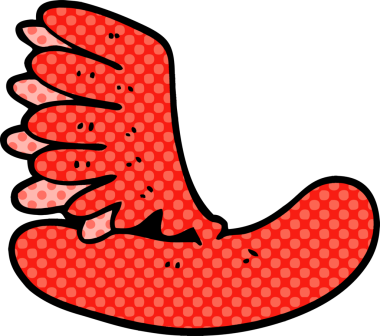 Bir insan tarafından çizilmiş bir sosislinin karalaması.