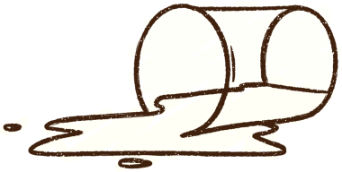 Bir insan tarafından çizilen dökülen süt tebeşiri