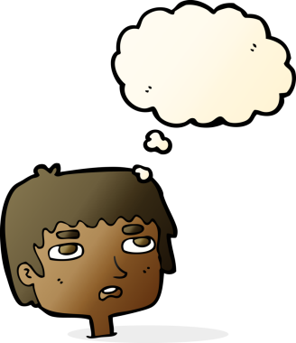 Bir insan tarafından çizilmiş karikatür, mutsuz surat.