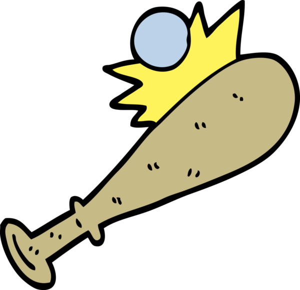 Bir insan tarafından çizilmiş karalama tarzı beyzbol sopası.