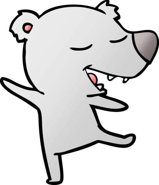 Bir insan tarafından çizilmiş çizgi film ayısı.