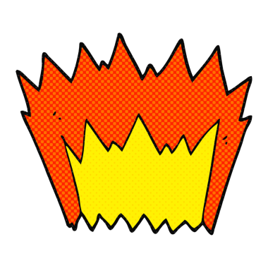 Bir insan tarafından çizilen serbest çizim çizgi film patlaması