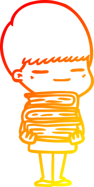 Bir insan tarafından çizilmiş kendini beğenmiş bir çizgi film karakteri çizimi.