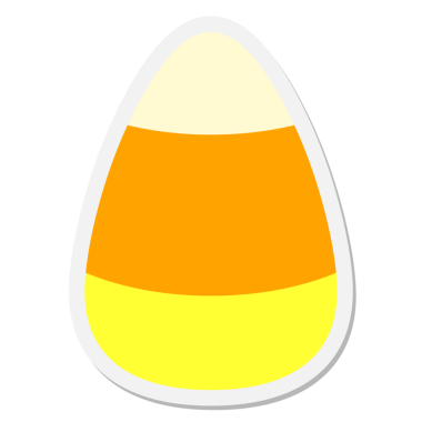 Bir insan tarafından çizilmiş mısır etiketi.