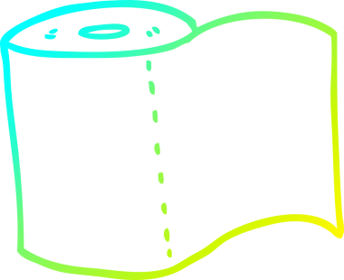 Bir insan tarafından çizilmiş bir tuvalet kağıdı çizimi.
