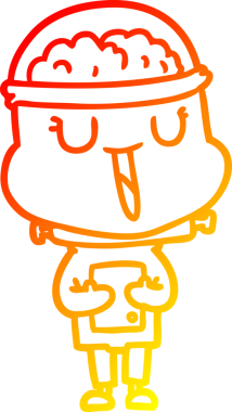 Bir insan tarafından çizilmiş mutlu bir çizgi robot çizimi