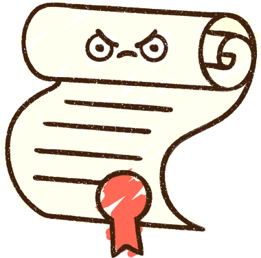 Bir insan tarafından çizilmiş Sertifika Tebeşiri