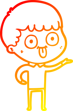 Bir insan tarafından çizilmiş çizgi film karakteri.